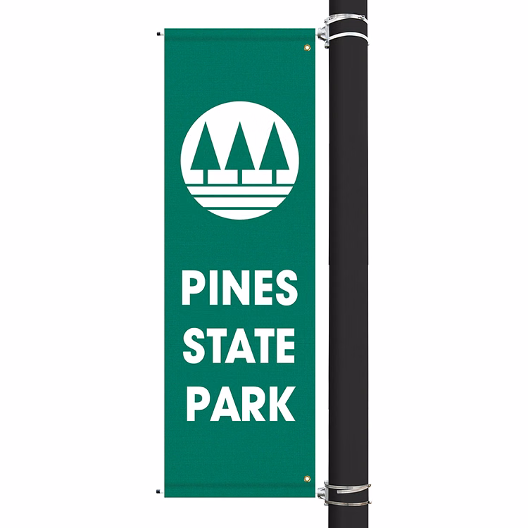 72" x 22" Custom Sunbrella™ Avenue Banner-1 Color Imprint