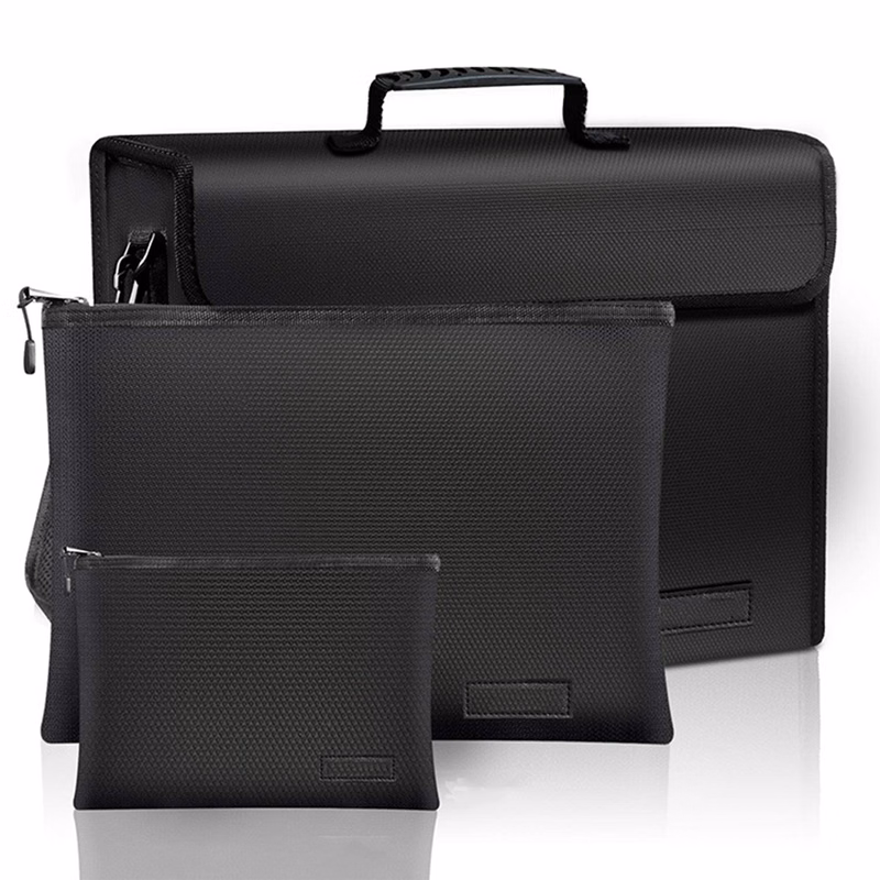 3 Pack Fireproof Document Bags Set