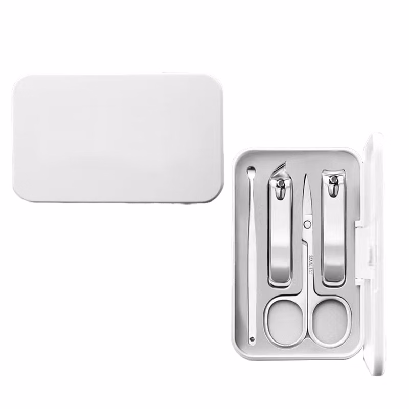Luxury Hotel Nail Grooming Set: 7 Stainless Tools