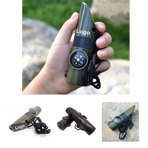 Outdoor Kit 6 in 1 Whistle Survival Tool