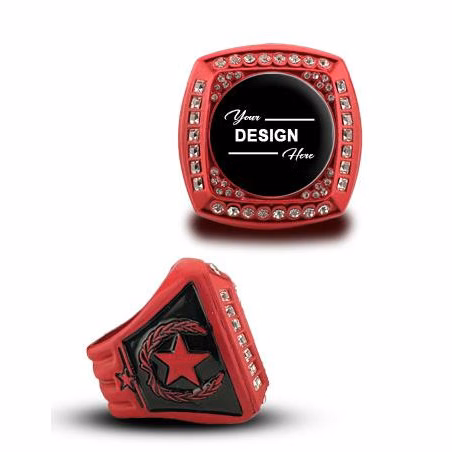 Youth Custom Championship Ring Red