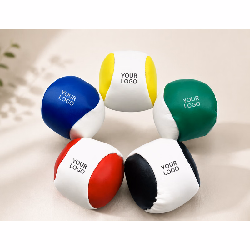 PU Round Color-Block Mini Bean Bag