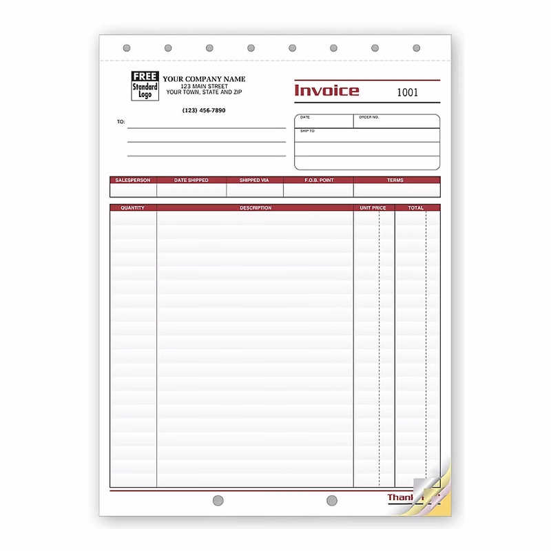 Shipping Invoices, Large