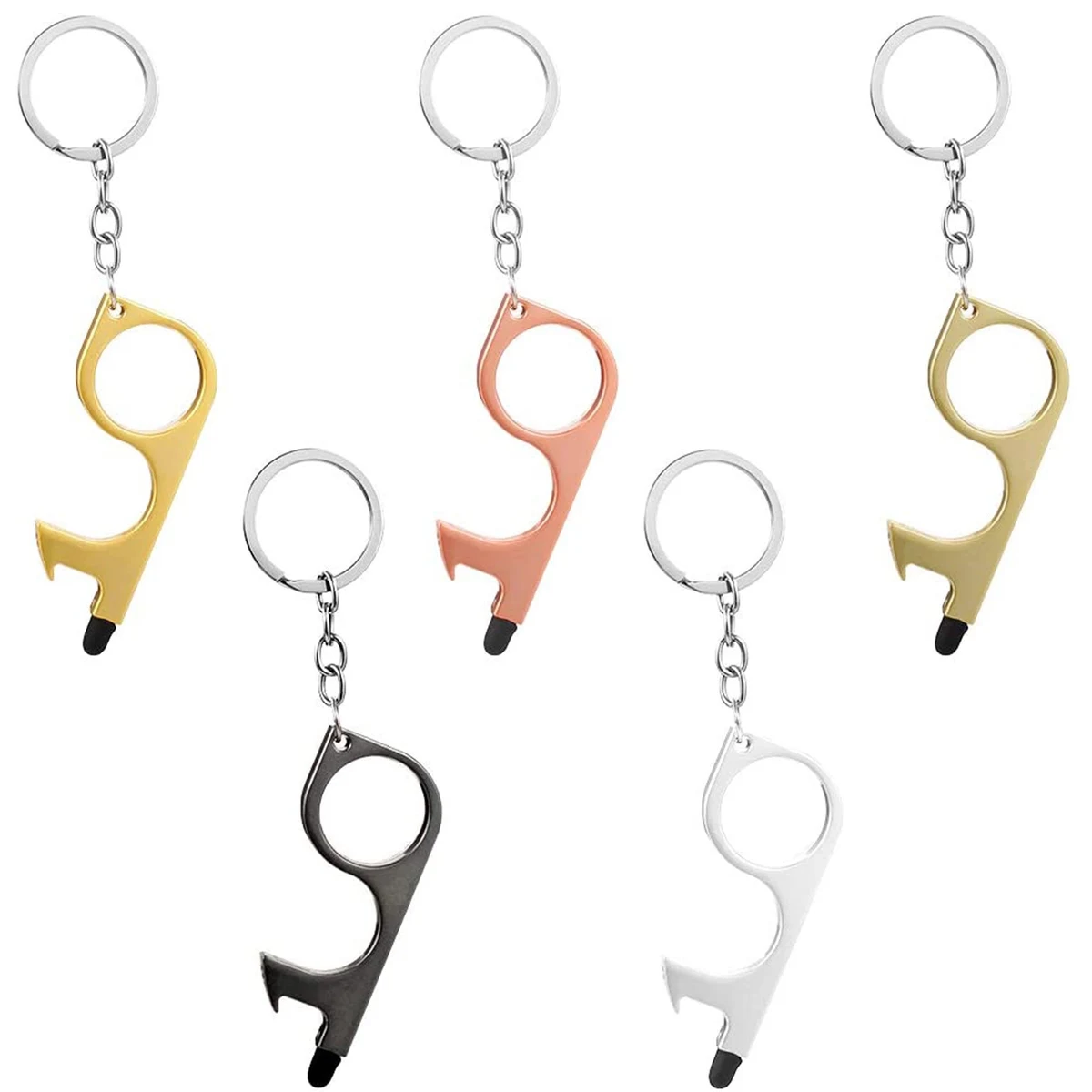 Portable Door Opener Tool With Key Ring 1