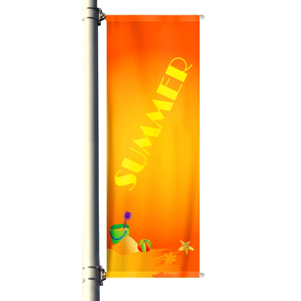 6' x 28" Street Pole Banner Kit 1