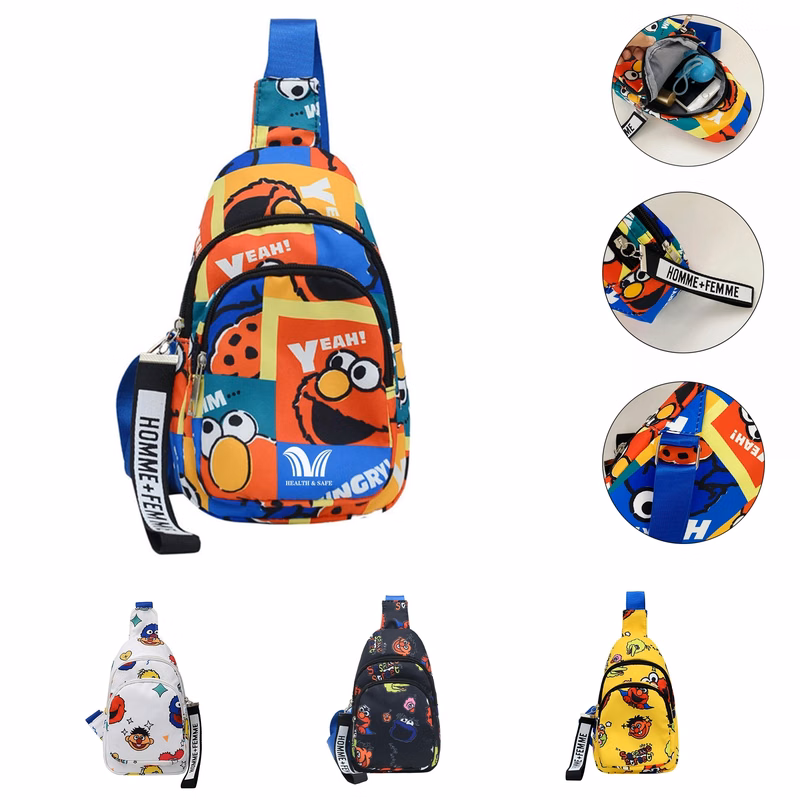 Kids Cute Cartoon Crossbody Sling Pack