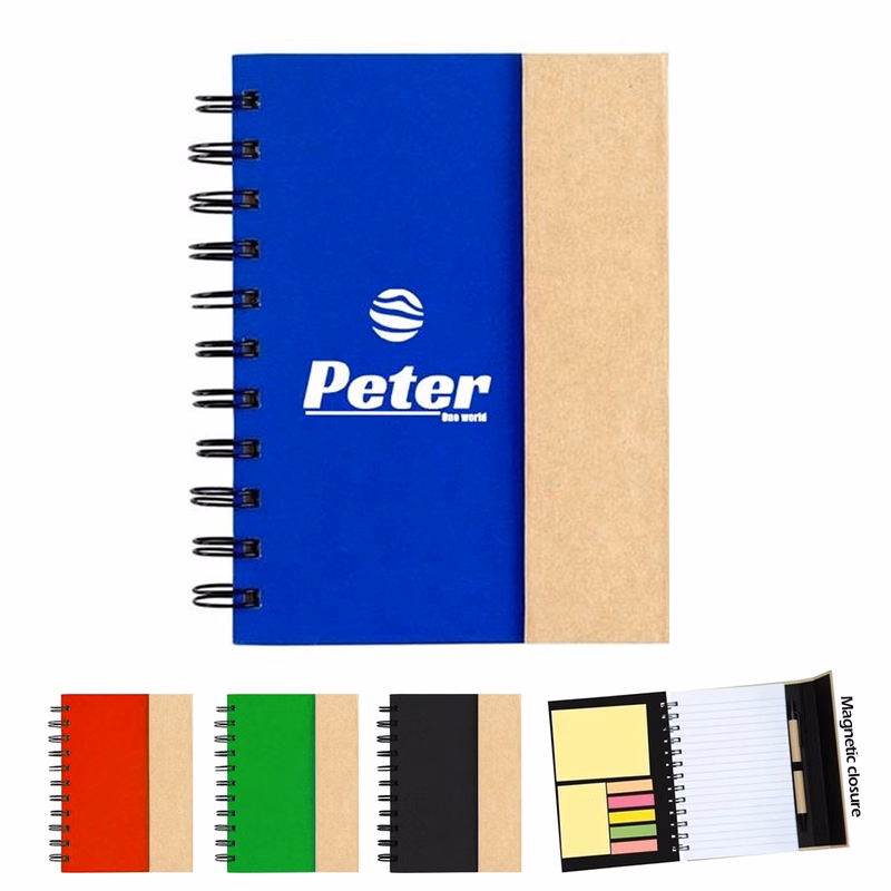 Notepad With Pen In Holder And Sticky Notes