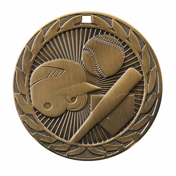 Baseball/Softball Fe Iron Medal 2"