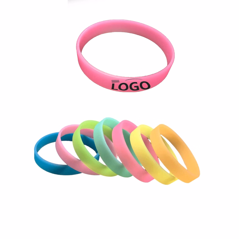 Custom Glow-in-the-dark Sports Bracelet MOQ 100PCS