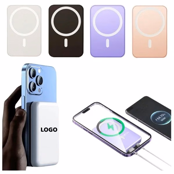 5000mAh Magnetic Wireless Power Bank - Phone Charger