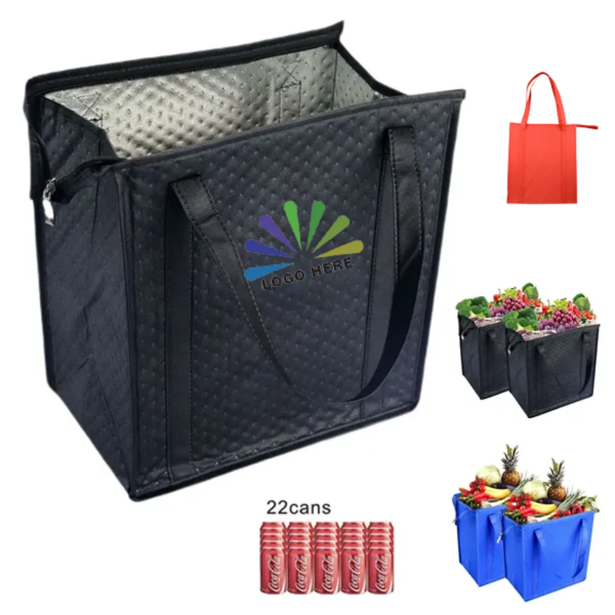 MOQ 10pcs Thermal Fresh Grocery Tote 1