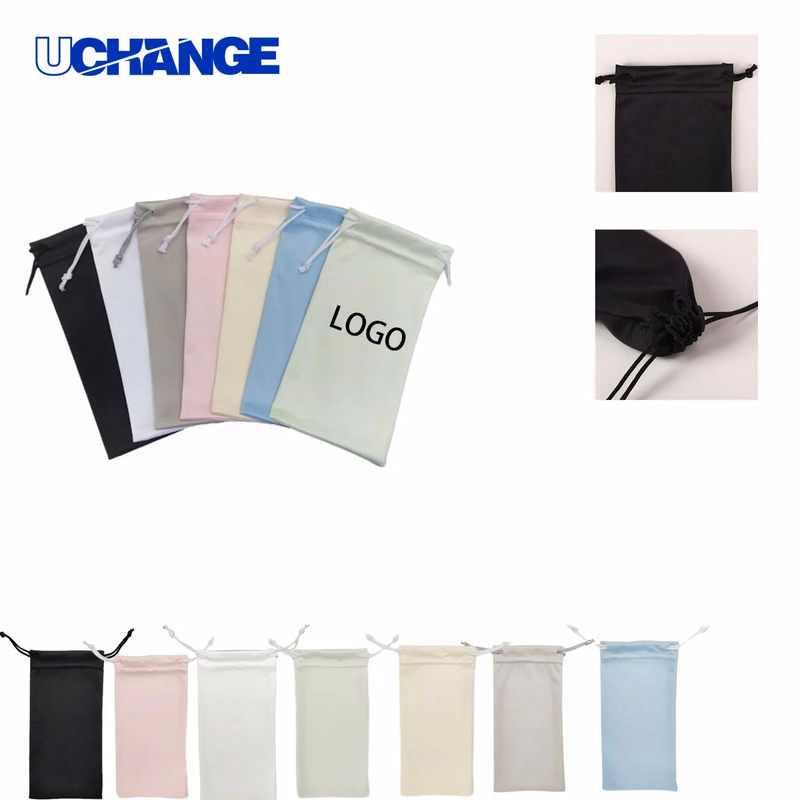 Eyewear Microfiber Eyewear Drawstring Cloth Bag Organizer