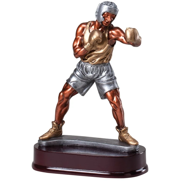 Boxer, Multi-Color Large Statuette, 9-1/4" 1
