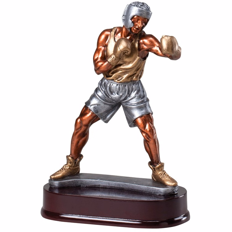 Boxer, Multi-Color Large Statuette, 9-1/4"