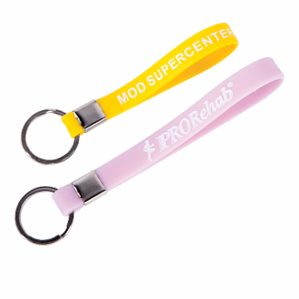 10.5" Silk-Screened Silicone Key Tag