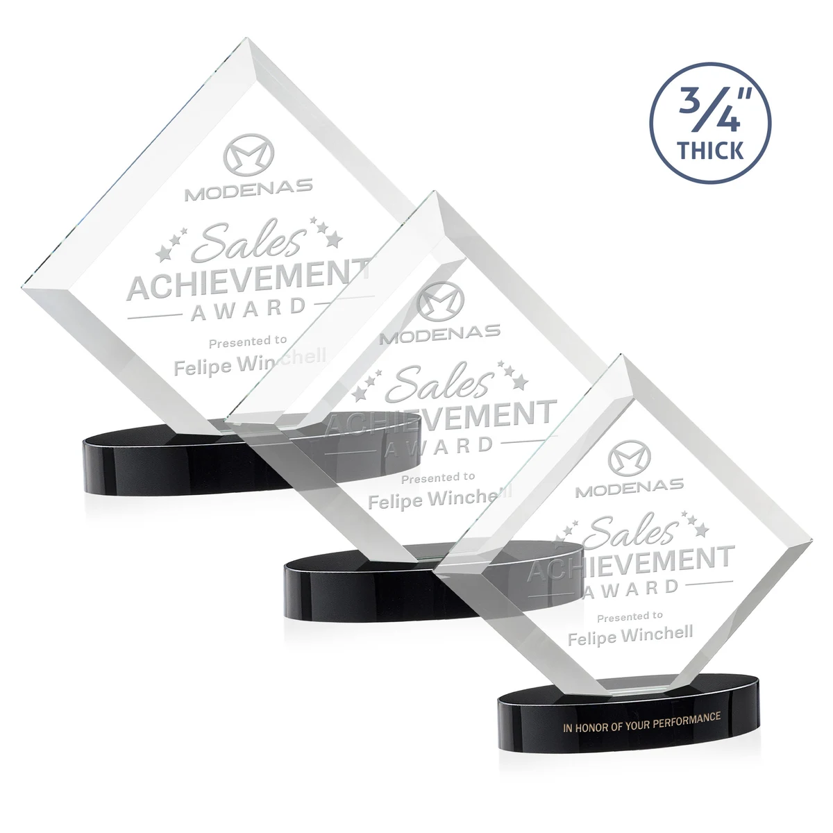 Belaire Award on Alberton Base - Black 1