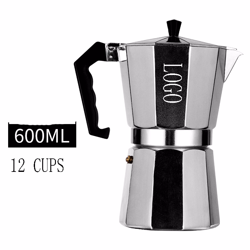 Classic Style 12 Espresso Cup Moka Pot Makes Delicious Coffee Easy to Operate Quick Cleanup Pot