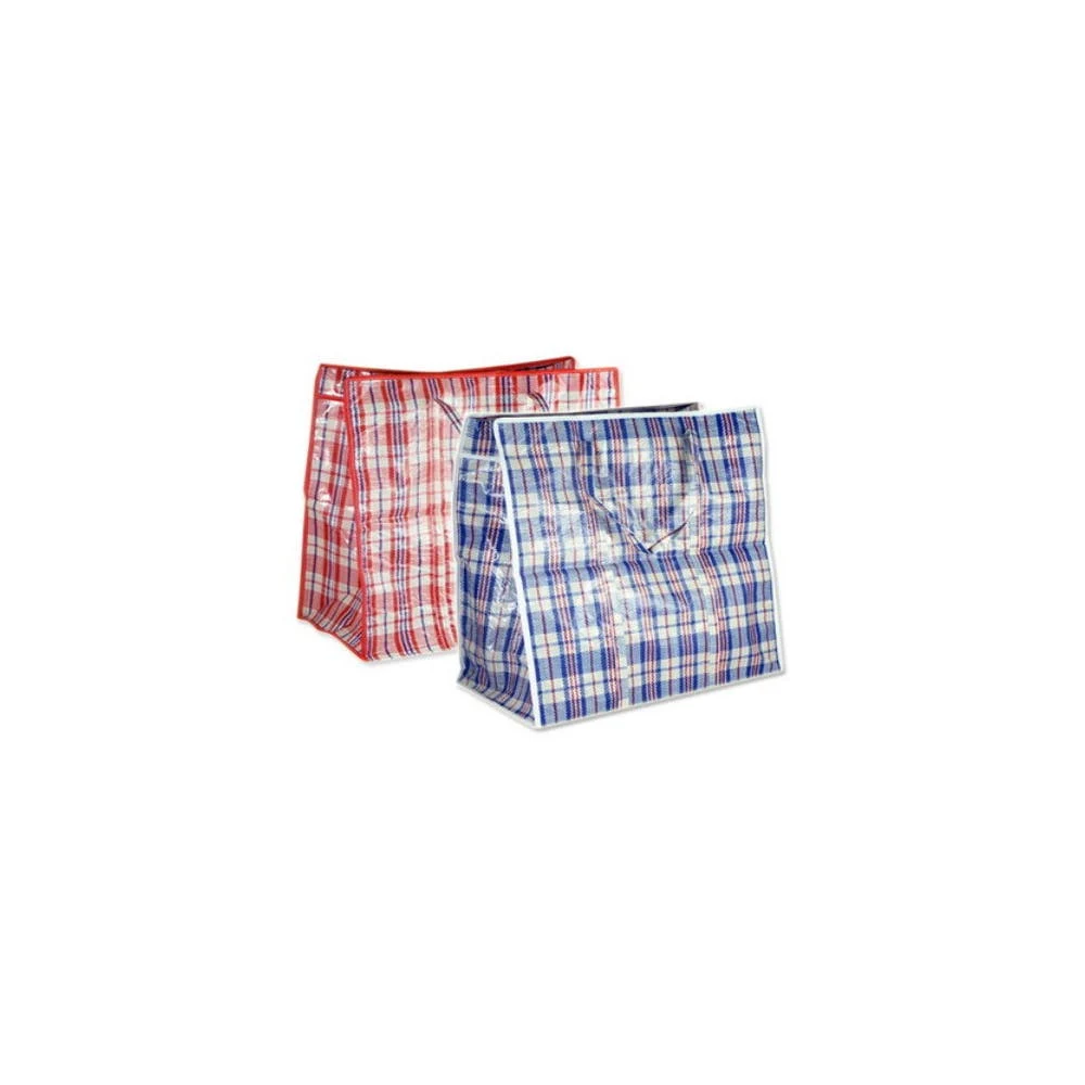Plaid Shopping Bags - 2 Colors 21.6" with Handles 1