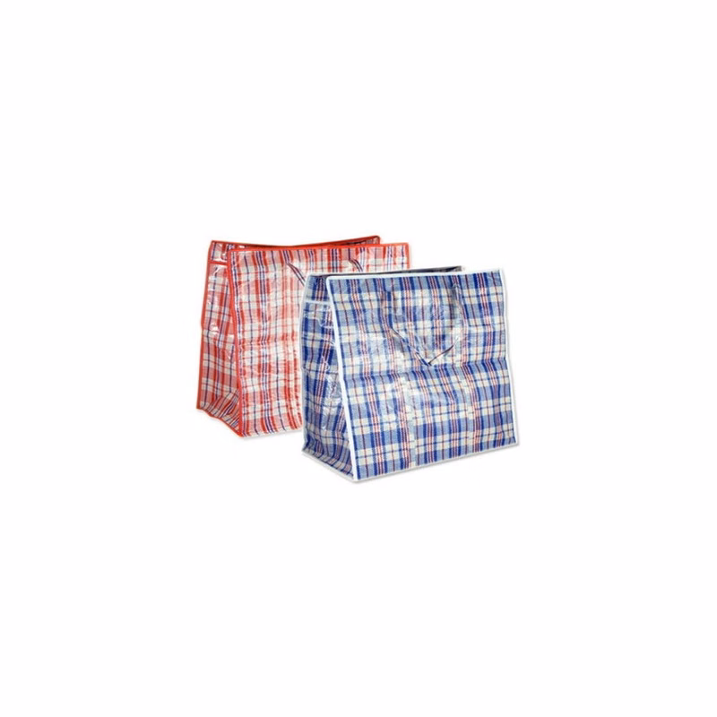 Plaid Shopping Bags - 2 Colors 21.6" with Handles