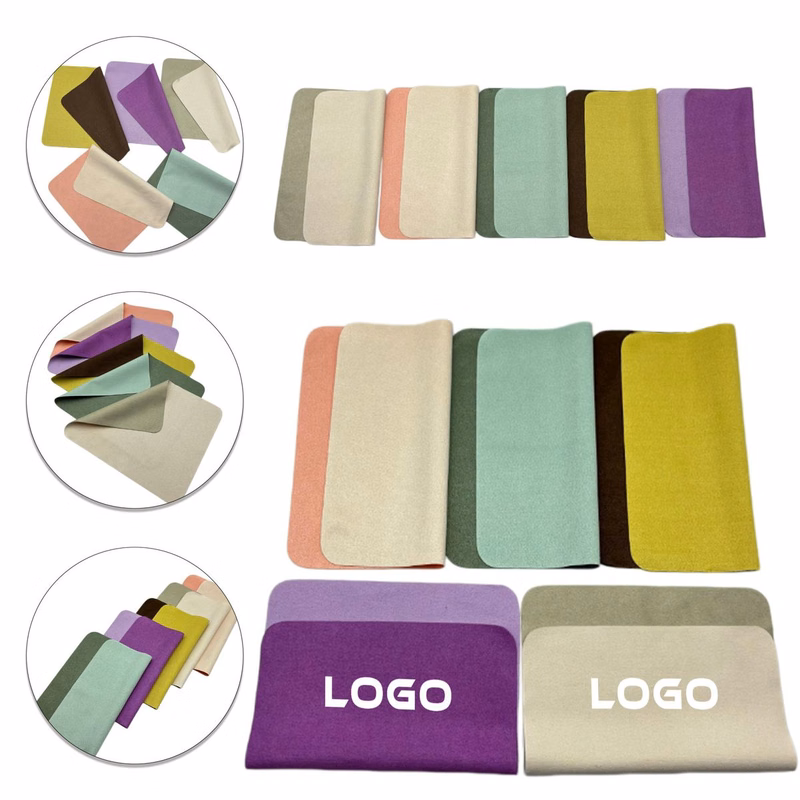 Custom Two?Color Suede Eyeglass Cloth