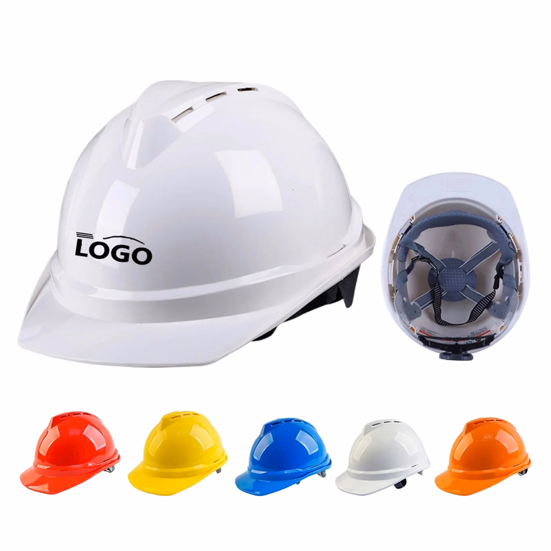 MOQ10 Reinforced Breathable ABS Vented Safety Helmet