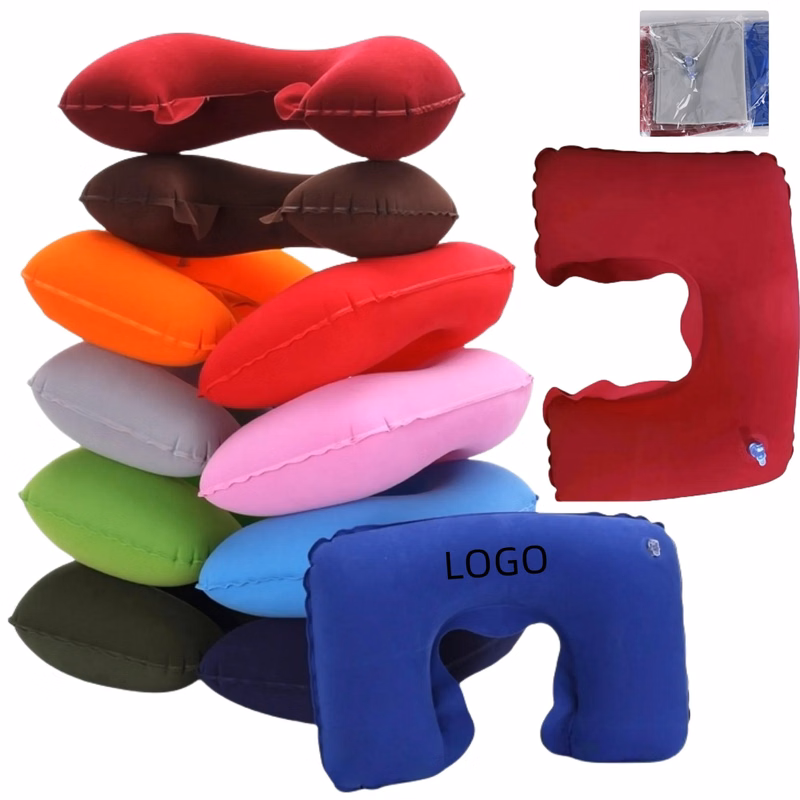 PVC Flocked U-Shaped Neck Pillow