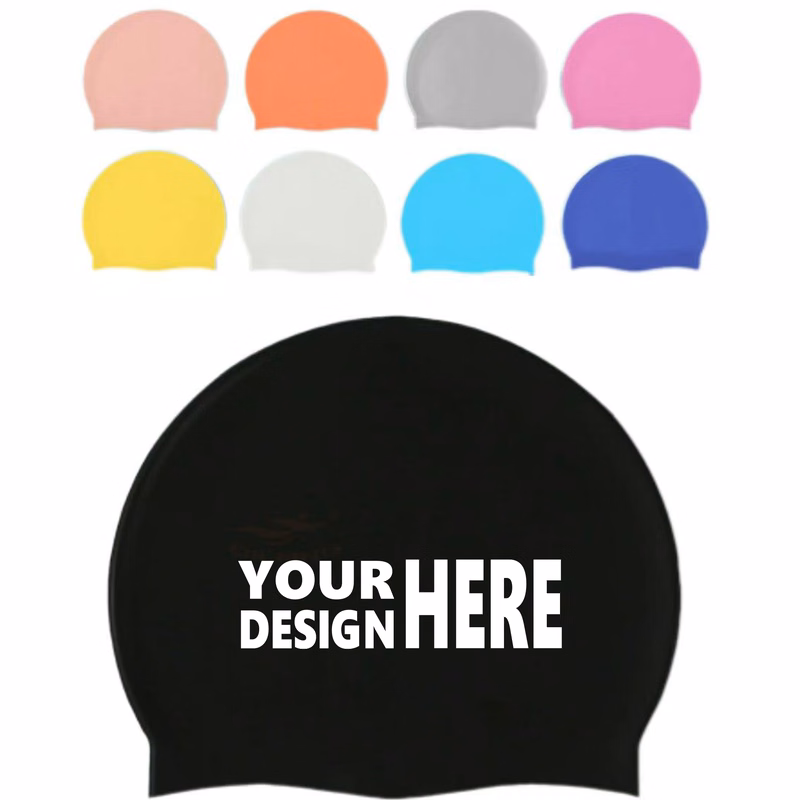 Silicone Swimming Cap with Multiple Colors