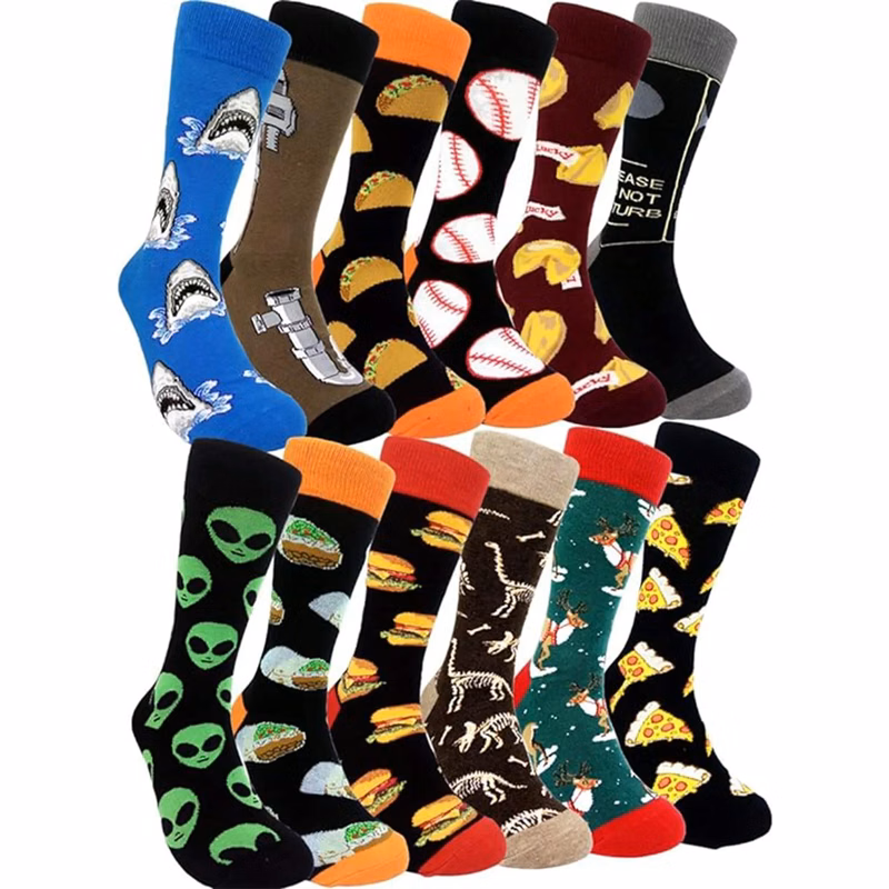 Jacquard Athletic Crew Socks MOQ50