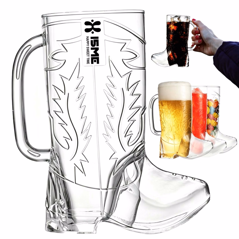 17oz Cowboy Boot Mug With Handle