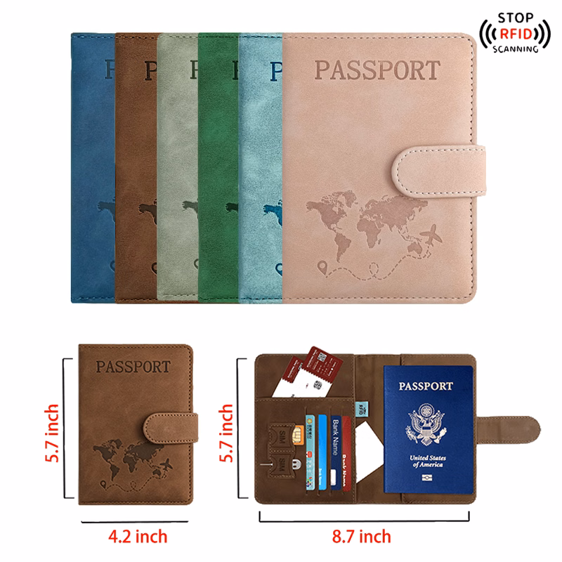 RFID-Blocking Passport Holder/Travel Wallet