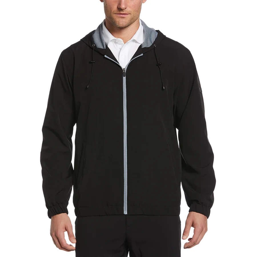 Perry Ellis Elastic Hem Zip Jacket 1