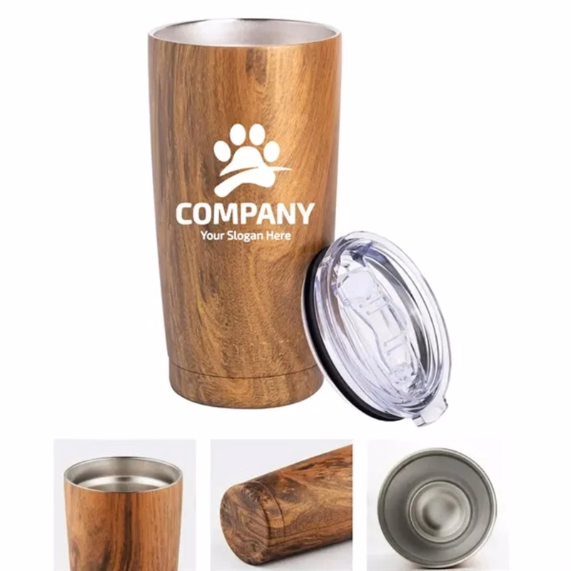 20oz Wood Coffee Tumbler