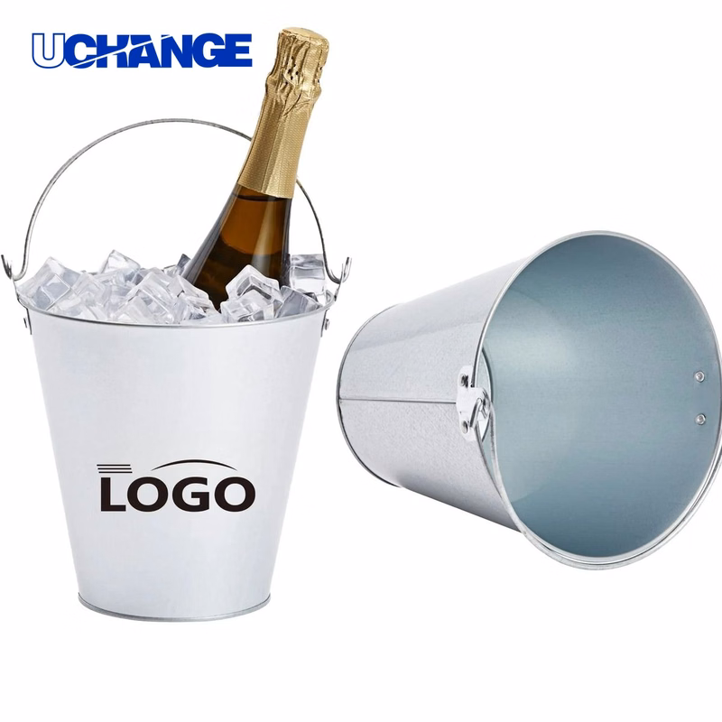 Galvanized Metal Champagne Ice Bucket