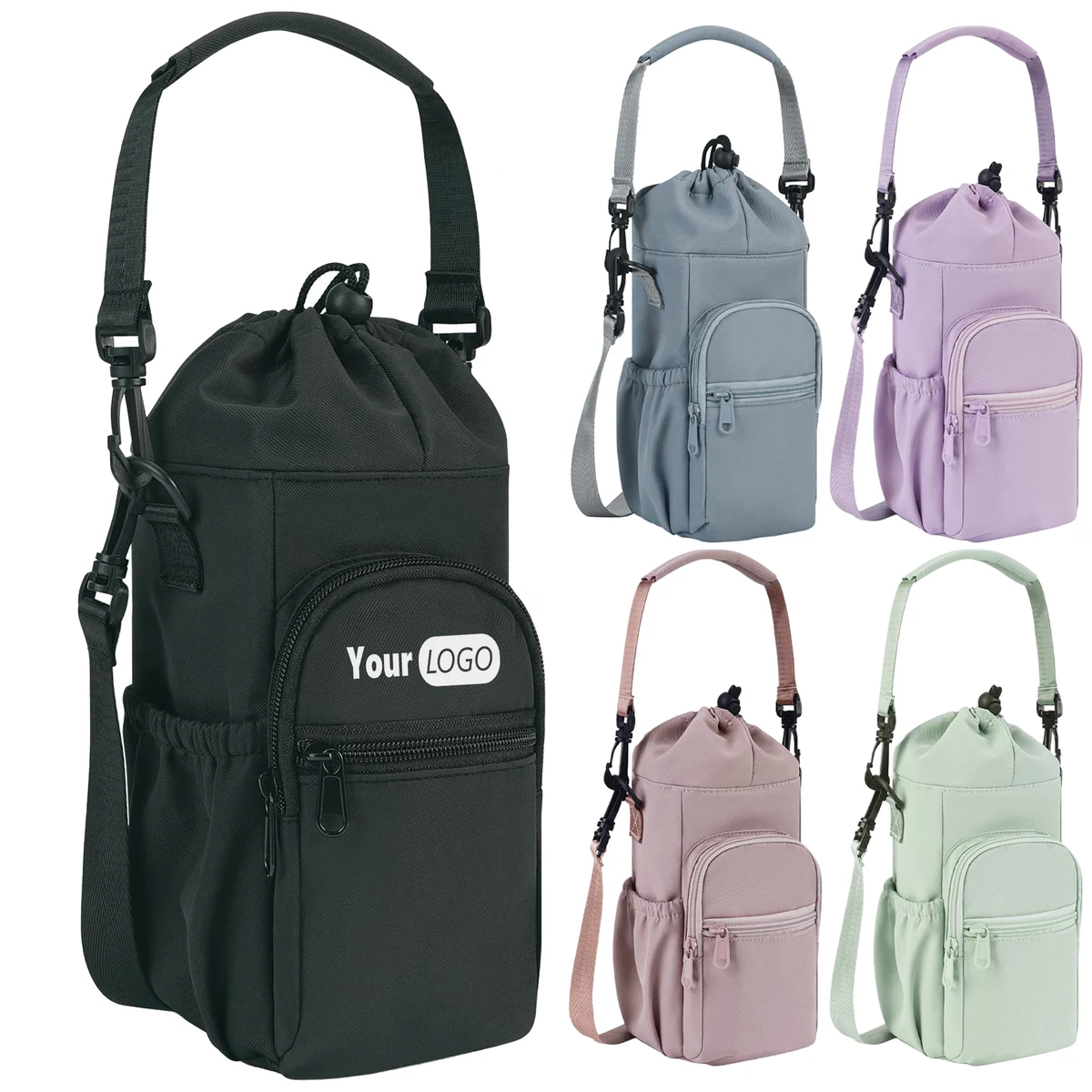 Cloth Can Be Slung Over A Thermos Cup Cover, custom fanny pack with logo imprint 1