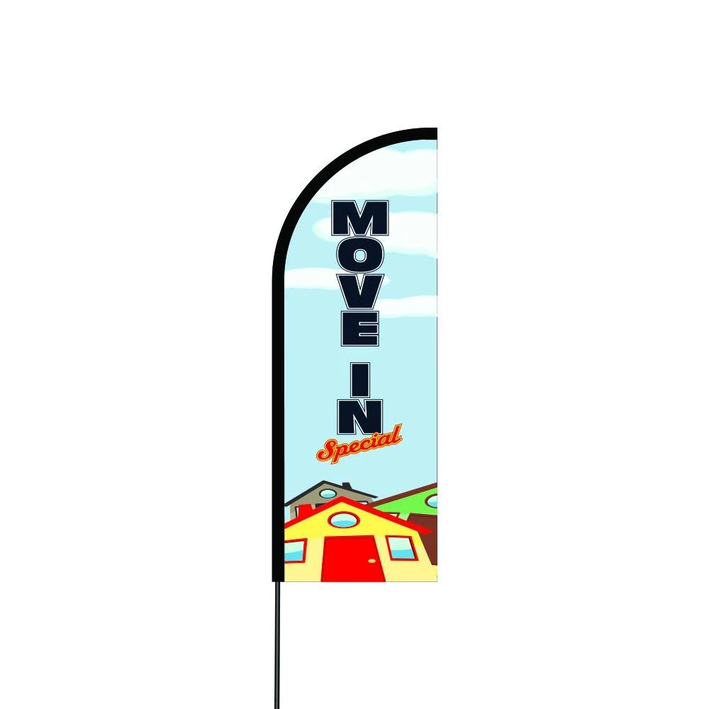 Move In Special Flag Kit 11' Feet Feather Flag Sign Outdoor Banner 1