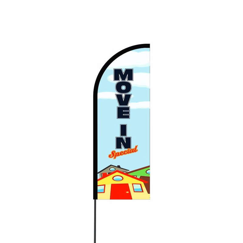 Move In Special Flag Kit 11' Feet Feather Flag Sign Outdoor Banner