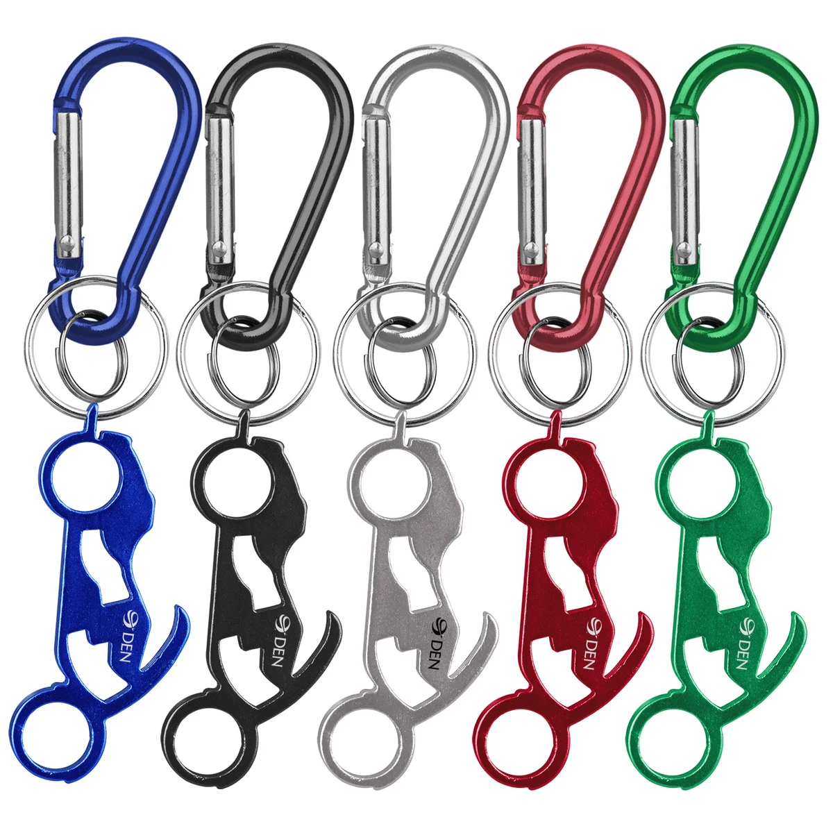 Motorcycle Shaped Bottle Opener Key Holder and Carabiner 1