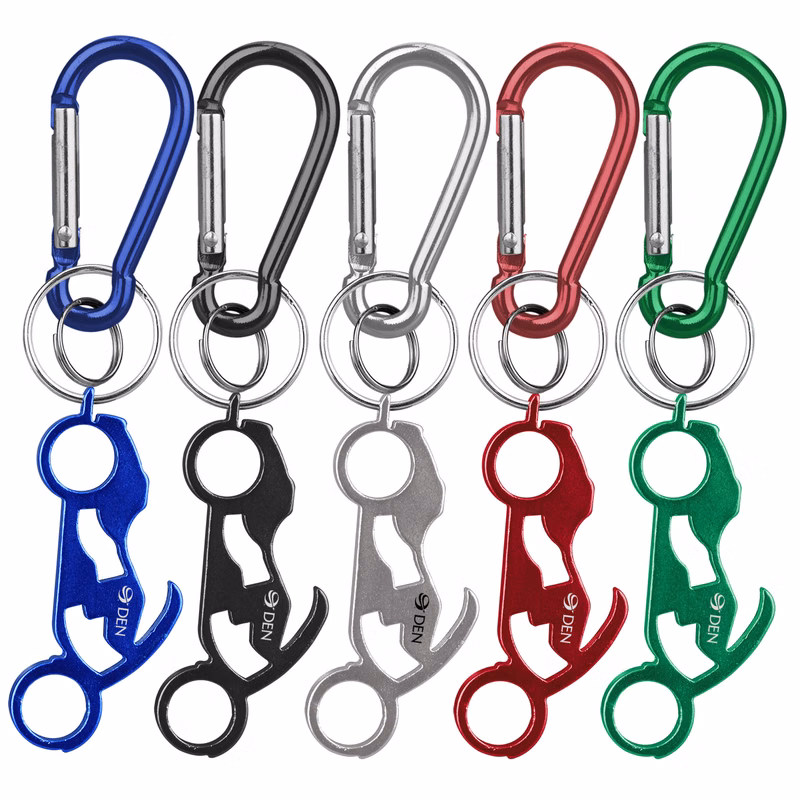 Motorcycle Shaped Bottle Opener Key Holder and Carabiner