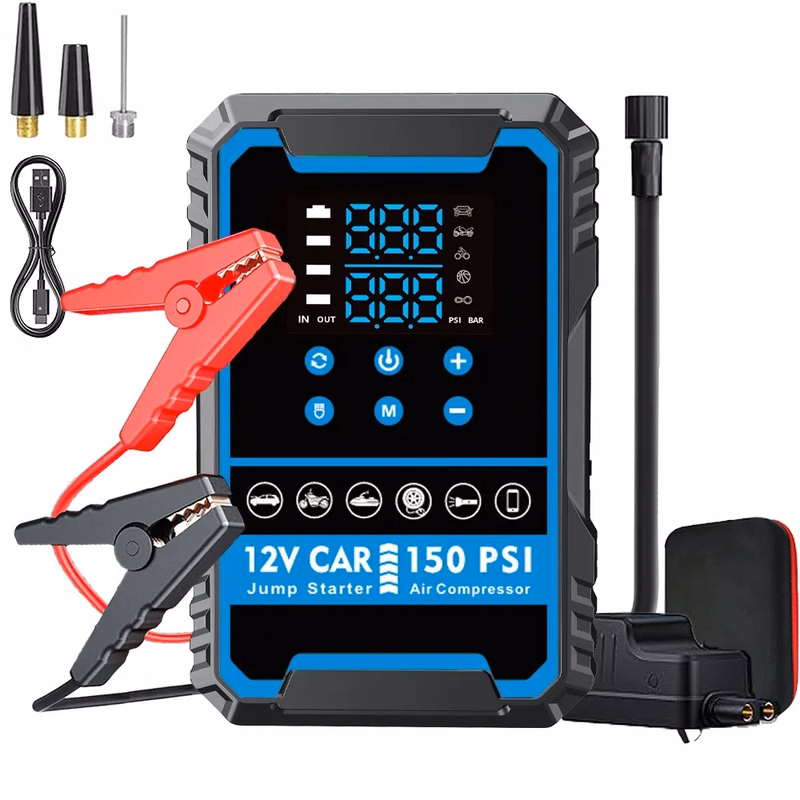 Popular 3000A Battery Jump Starter with Tire Inflator