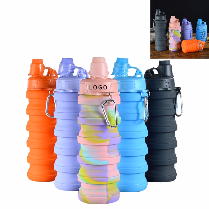 Collapsible Silicone Water Bottles 16 Oz