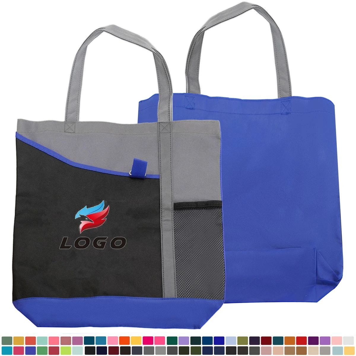 Patchwork Tote Bag ?C Custom Oxford Fabric Shopping Bag, custom tote bag with logo imprint 1