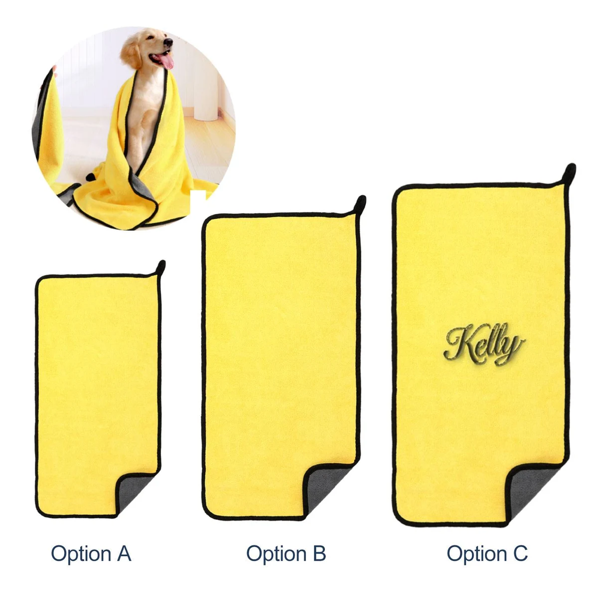 Soft Double Sided Coral Fleece Pet Drying Towel 1
