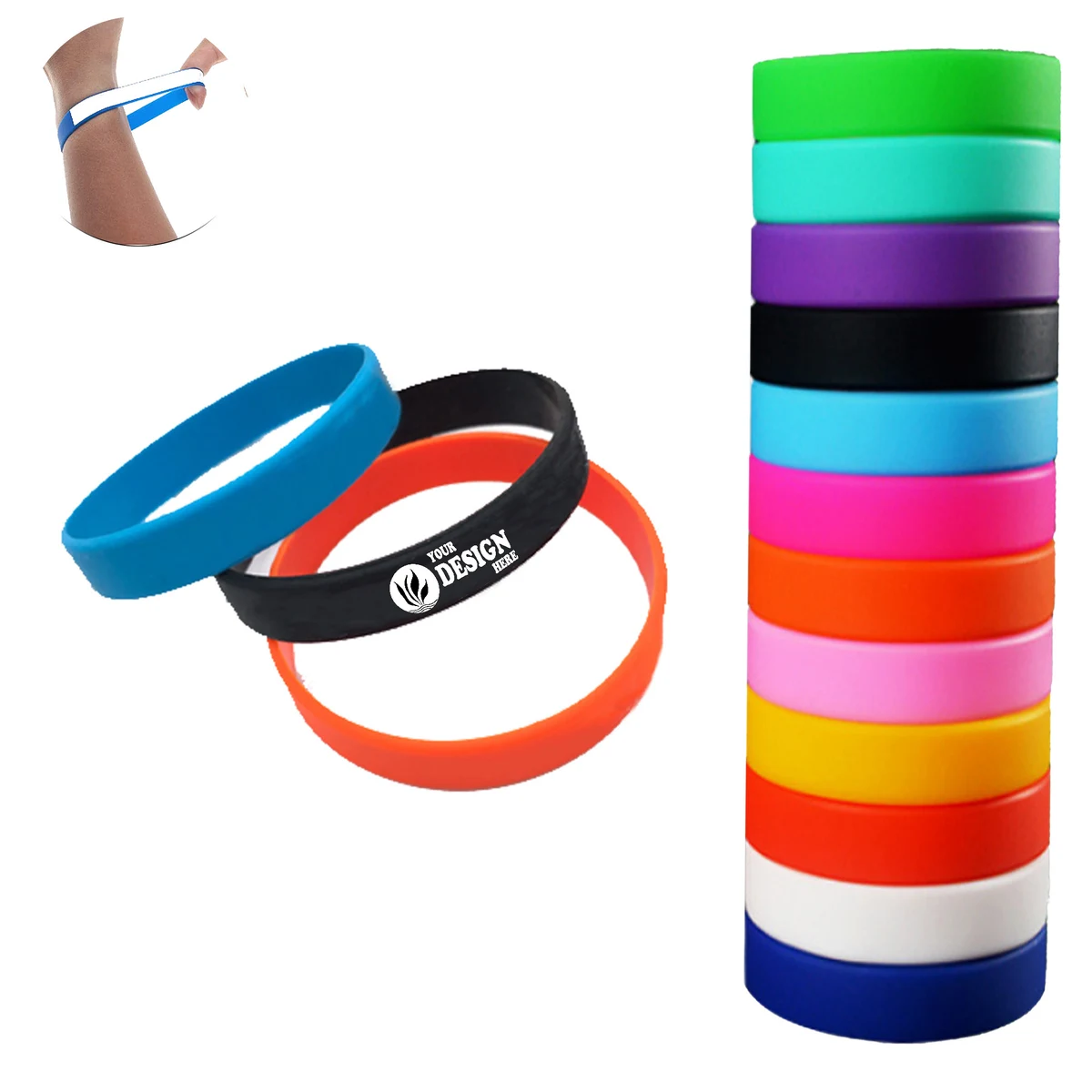 Printed Silicone Wristband 1