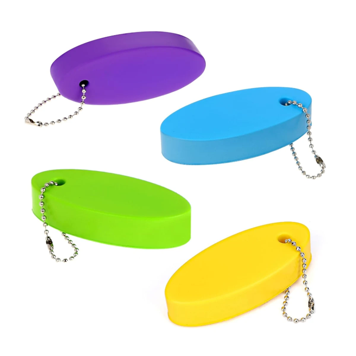 Blank Oval Floating Key Ring Charm 1
