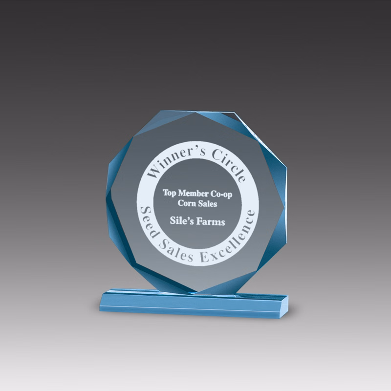 Premium Beveled Octagon Award (7"x7")