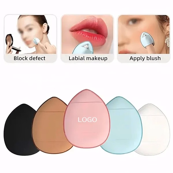 Soft Triangle Mini Makeup Puff with Finger-Friendly