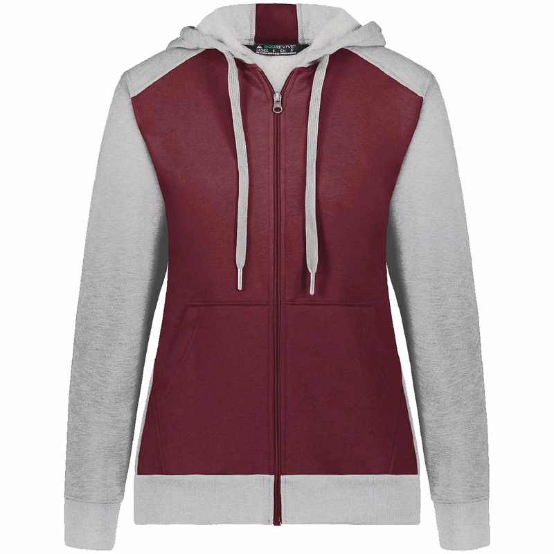 Women's Eco Revive™ Three-Season Triblend Fleece Full-Zip Hooded Sweatshirt - 6901