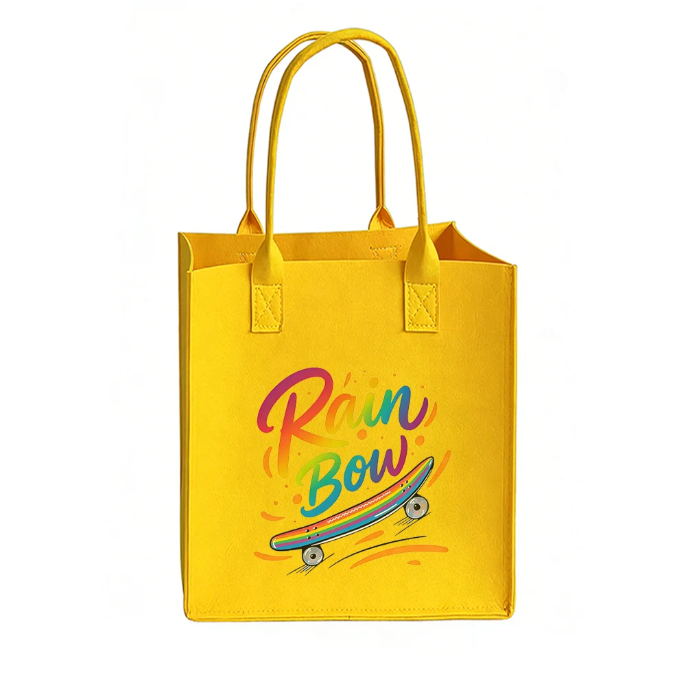 Felt Shopping Tote, custom tote bag with logo imprint 1