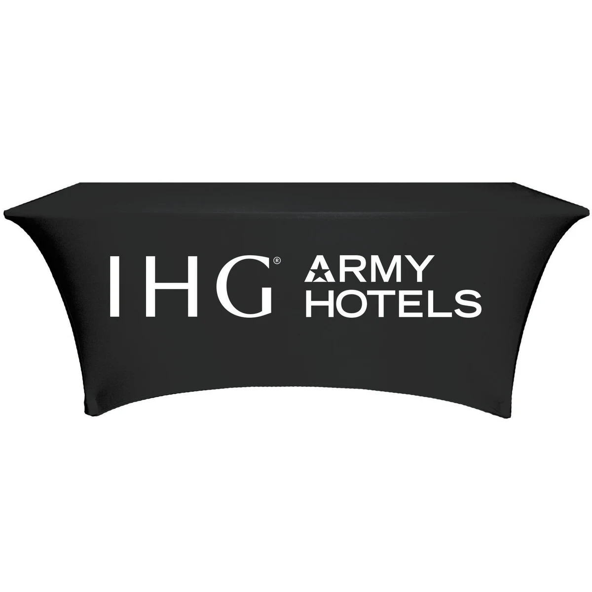 8FT-FULL-SPAN-IHG ARMY HOTELS Spandex Stretch TABLECLOTH 1