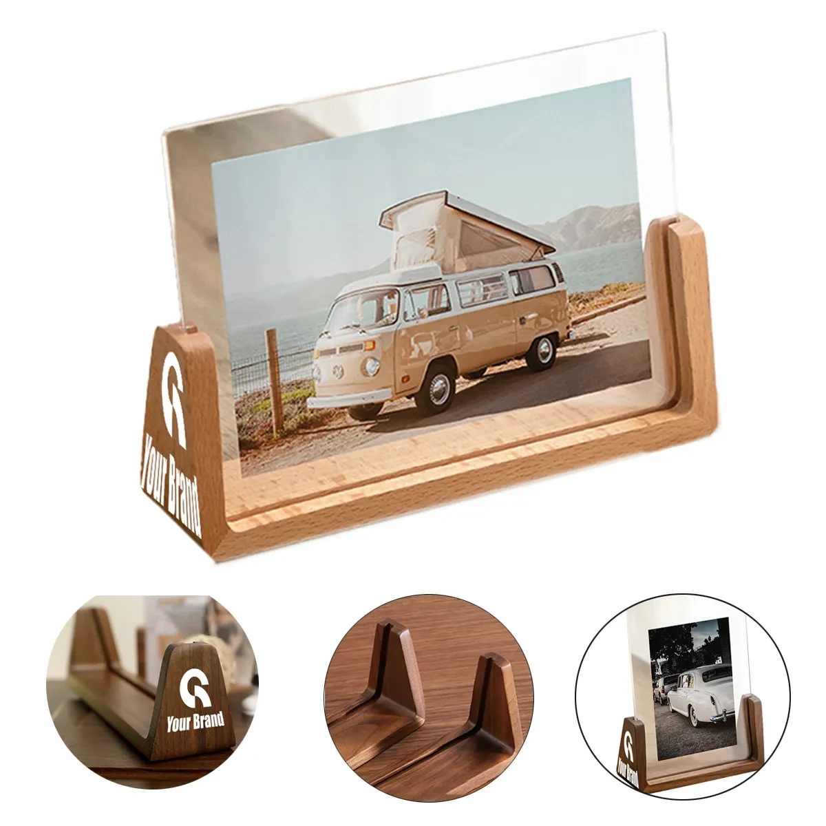 5 Pack U Shape Transparent Beech Creative Photo Frame 1